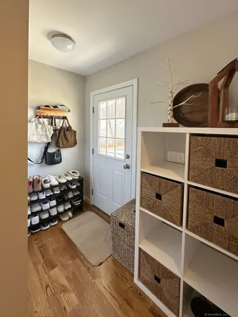 a room with storage and utility