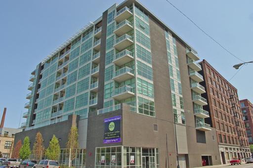 a front view of a building