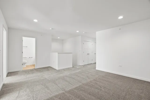 a view of an empty room