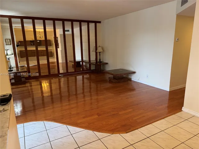 a view of wooden floor