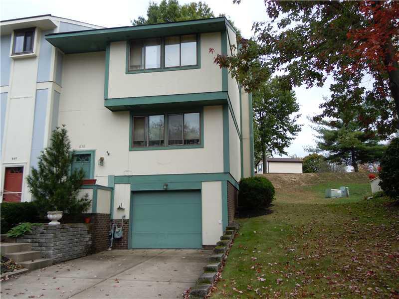 638 Deer Watch Road Bridgeville, PA 15017 - Photo 1 of 12 Exterior Front. Great end unit townhome.