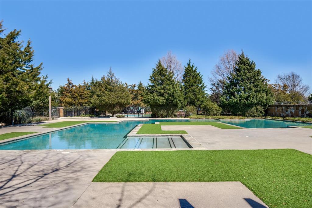 5924 Legend Lane The Colony, TX 75056 - Photo 27 of 27 a view of backyard with swimming pool and seating space