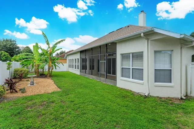 a view of a house with a garden