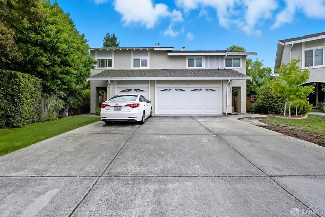 a car parked in front of house