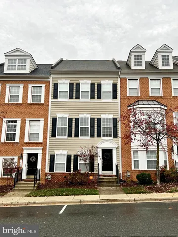 a front view of residential houses