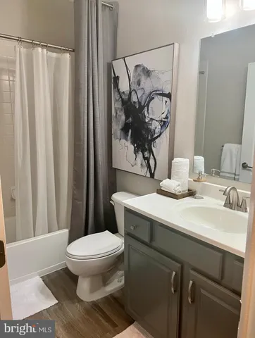 a bathroom with a toilet a sink and a mirror