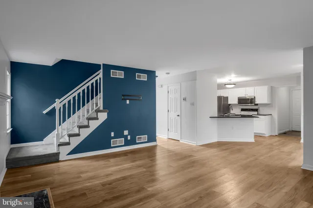a view of cabinets and utility room