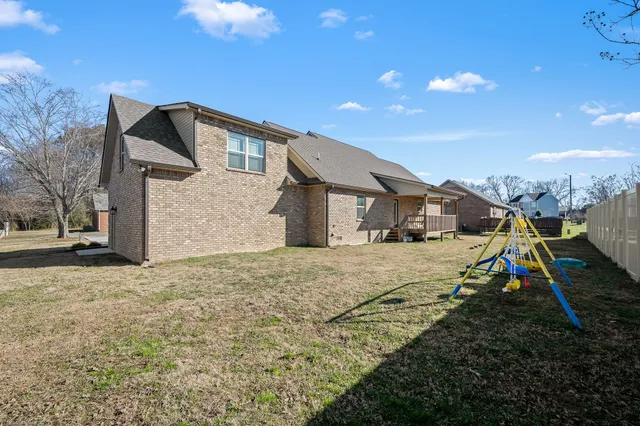 a backyard of a house