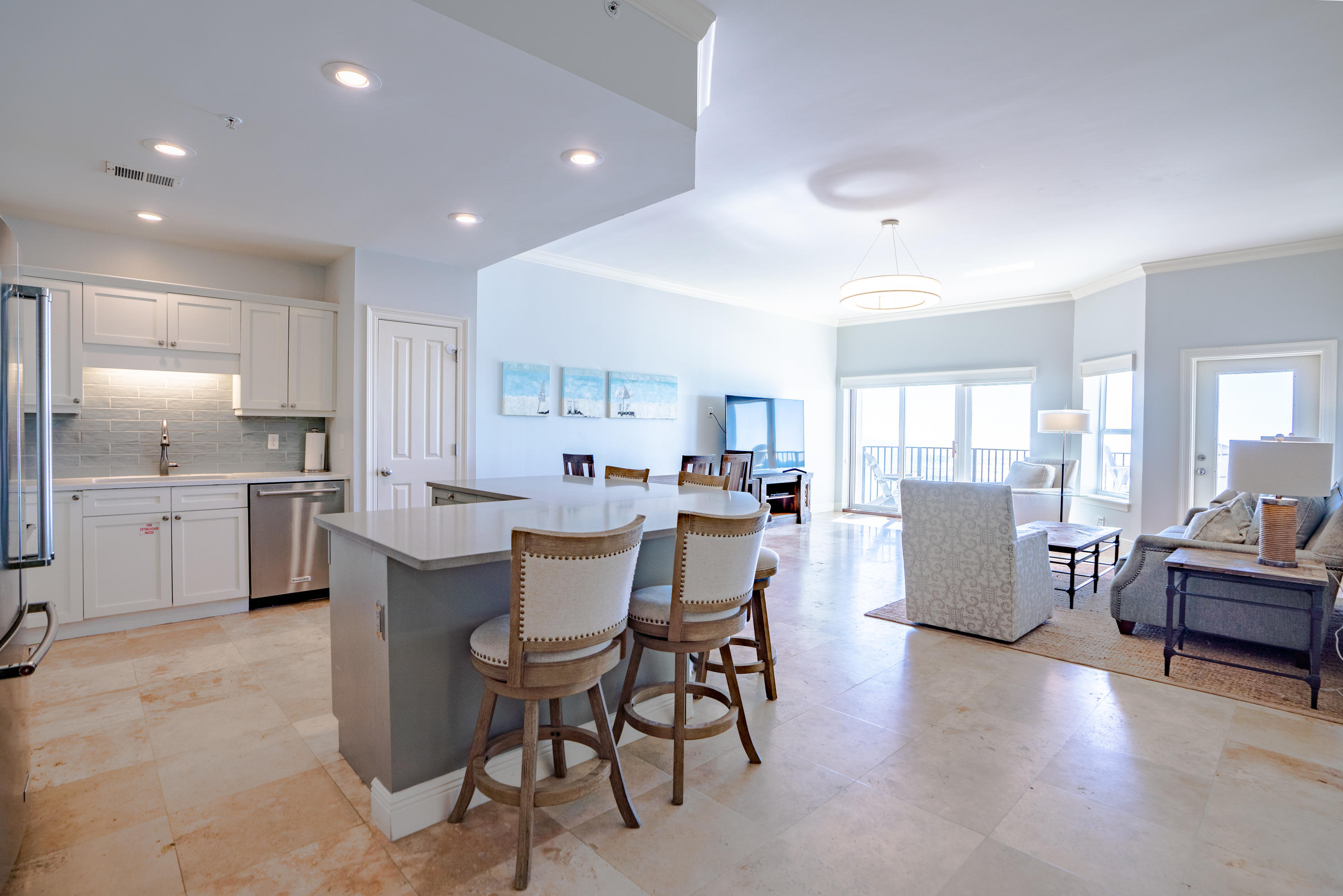 3880 East County Highway 30A, Unit 402 Santa Rosa Beach, FL 32459 - Photo 13 of 62 legacy kitchen greatroom toward gulf