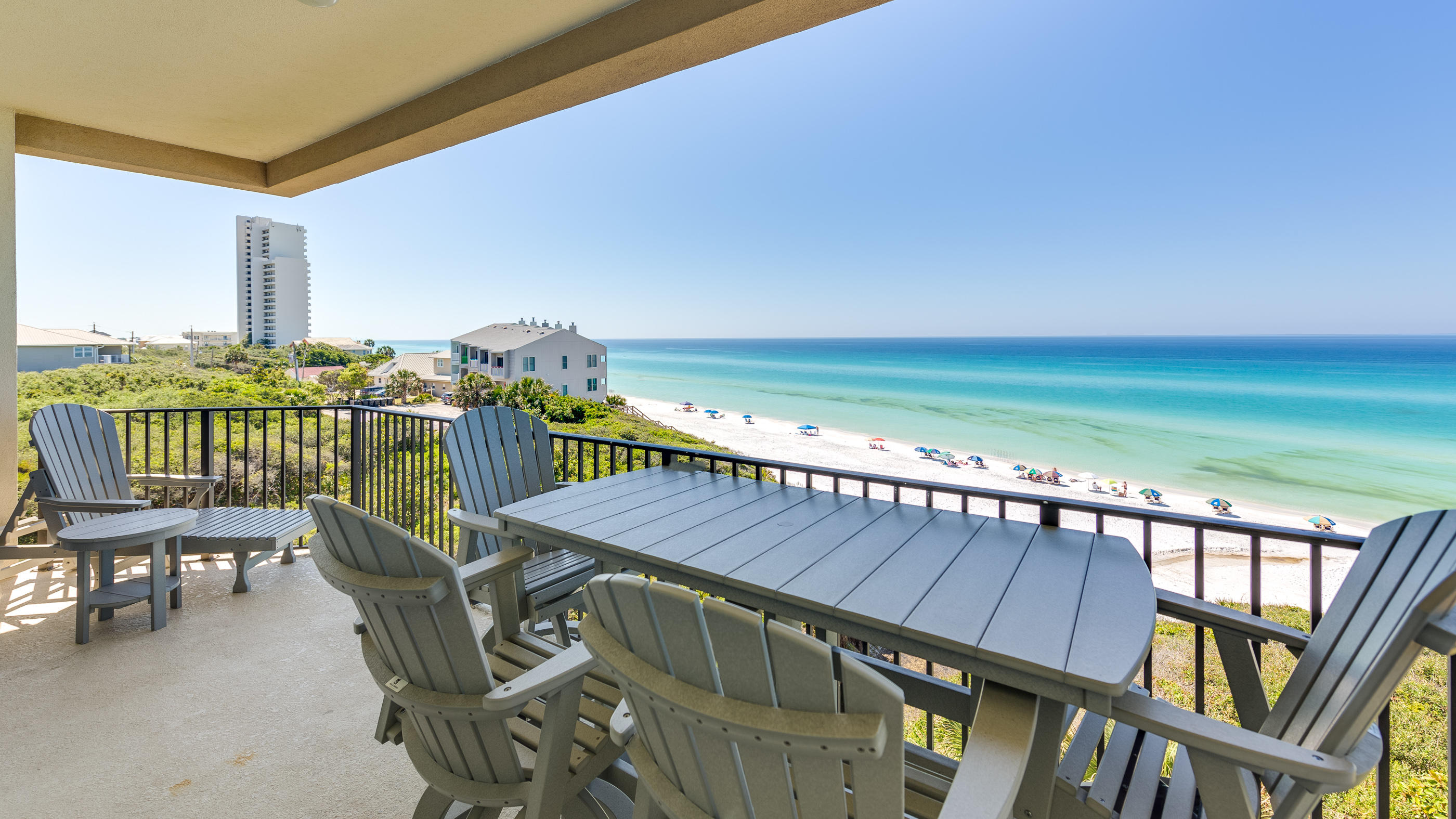 3880 East County Highway 30A, Unit 402 Santa Rosa Beach, FL 32459 - Photo 32 of 62 a balcony with an outdoor space
