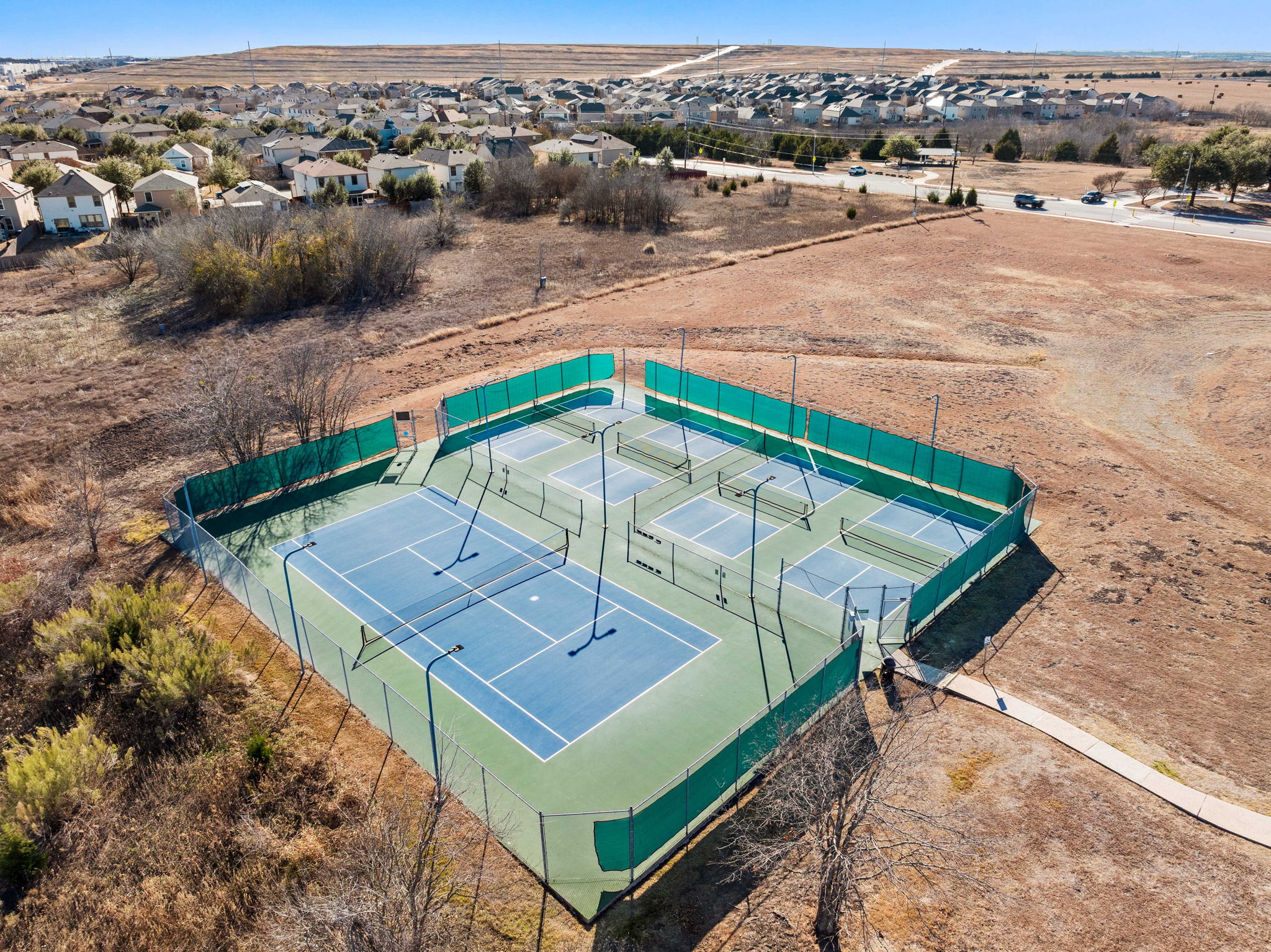 11209 Kildoon Drive Austin, TX 78754 - Photo 9 of 37 Aerial view of Tennis/Sport Courts