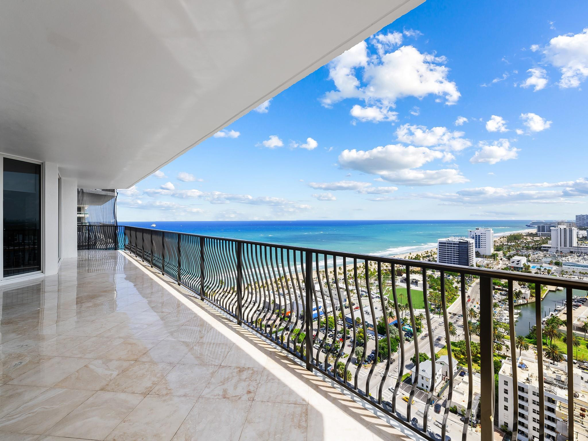 100 South Birch Road, Unit 2504 Fort Lauderdale, FL 33316 - Photo 1 of 42 a view of balcony with city view