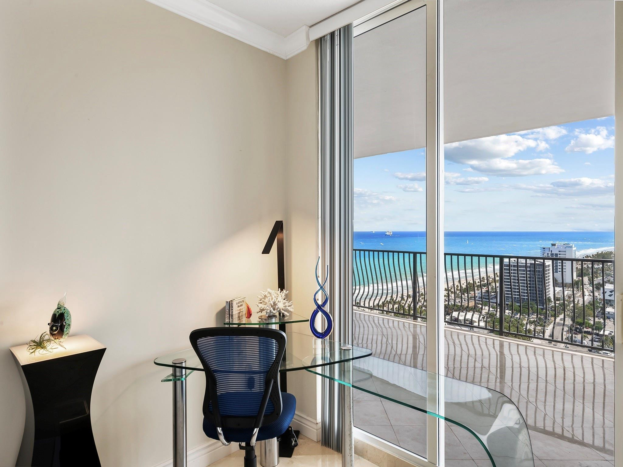 100 South Birch Road, Unit 2504 Fort Lauderdale, FL 33316 - Photo 24 of 42 a view of a room with furniture and a window