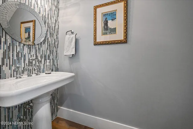 a aerial view of a house with a garden and plants