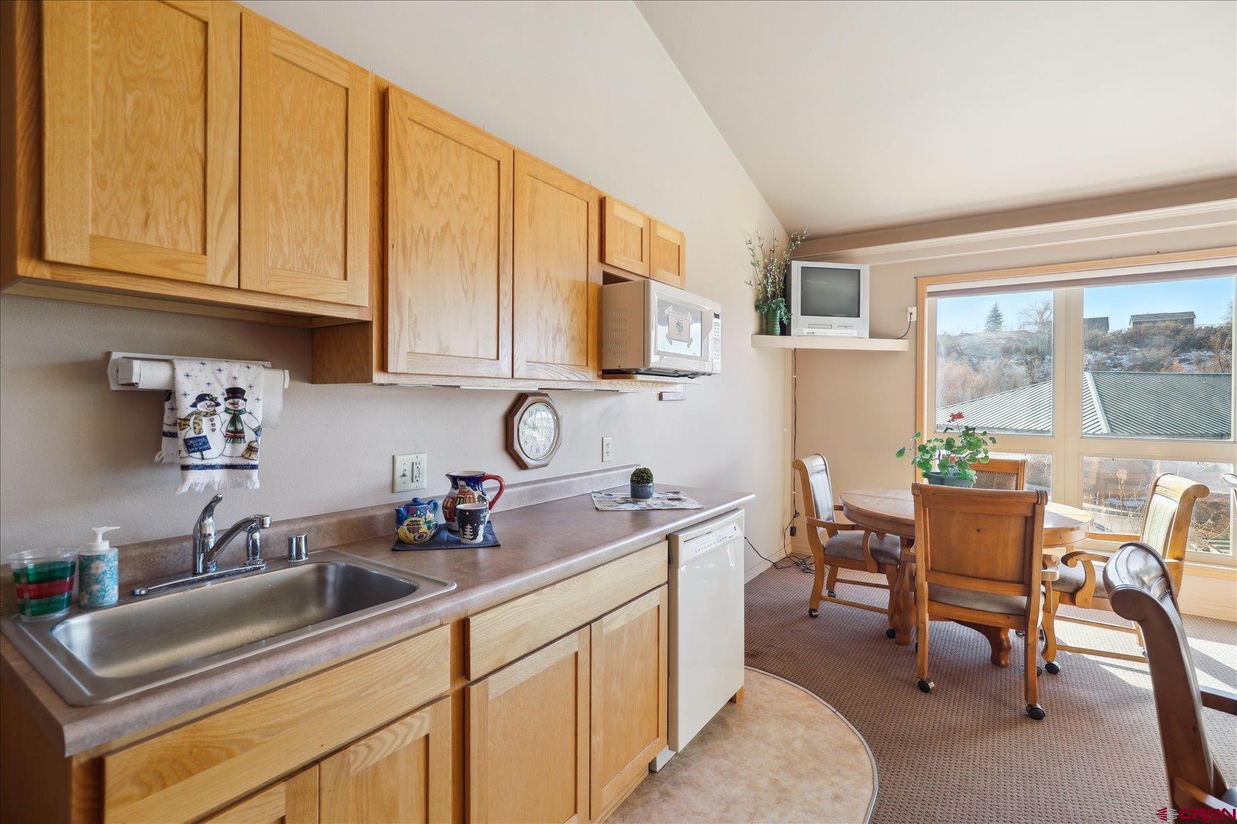 35 Sunshine Court, Unit 3 Durango, CO 81301 - Photo 18 of 26 a kitchen with stainless steel appliances granite countertop a sink and cabinets