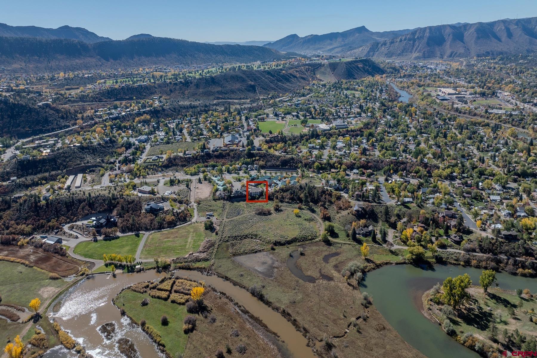 35 Sunshine Court, Unit 3 Durango, CO 81301 - Photo 24 of 26 a view of a city with a lake
