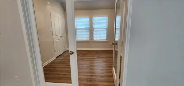 a close view of closet