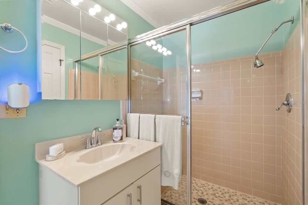 4345 Corley Island Road Leesburg, FL 34748 - Photo 29 of 73 a bathroom with a sink and a mirror