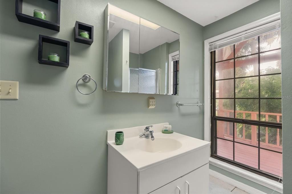 4345 Corley Island Road Leesburg, FL 34748 - Photo 55 of 73 a bathroom with a sink and a mirror