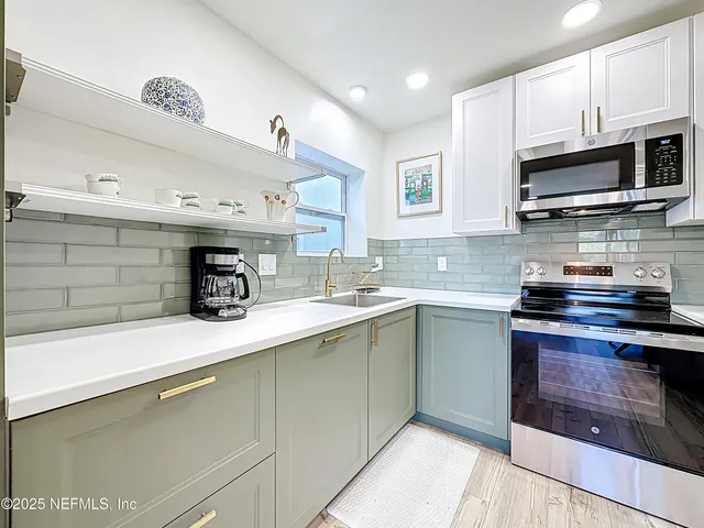 a dining room with a table and chair