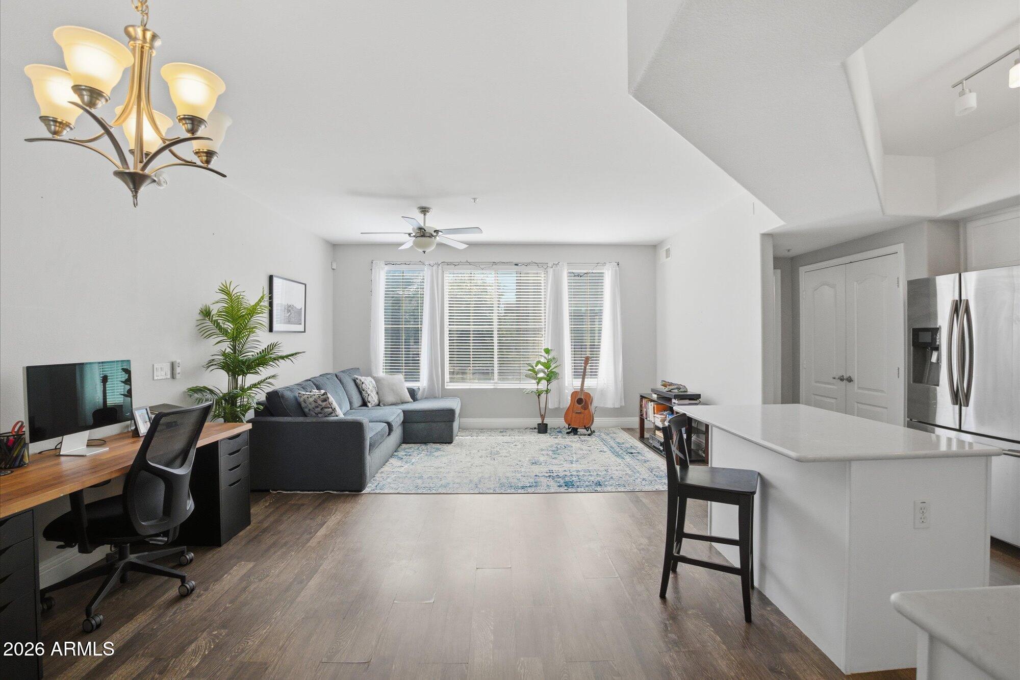 280 South Evergreen Road, Unit 1318 Tempe, AZ 85288 - Photo 3 of 24 2nd Level Living Space, Dining, Island