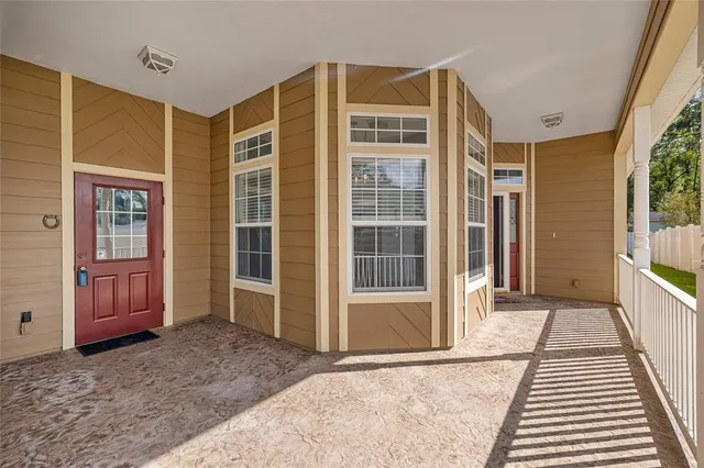 a view of front door