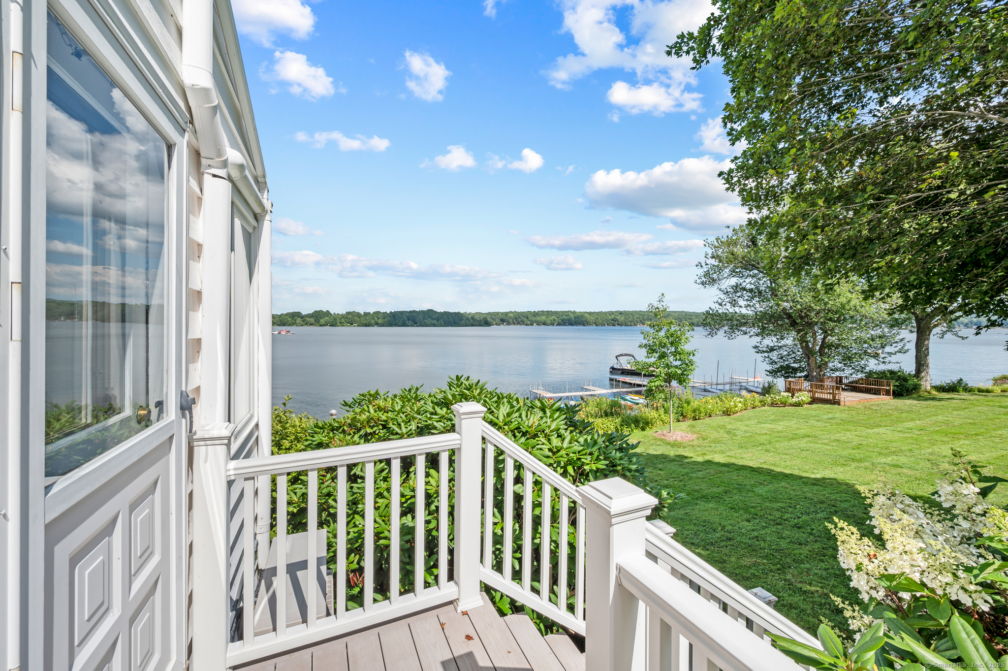 424 Bantam Lake Road Morris, CT 06763 - Photo 8 of 34 a view of a deck with a garden