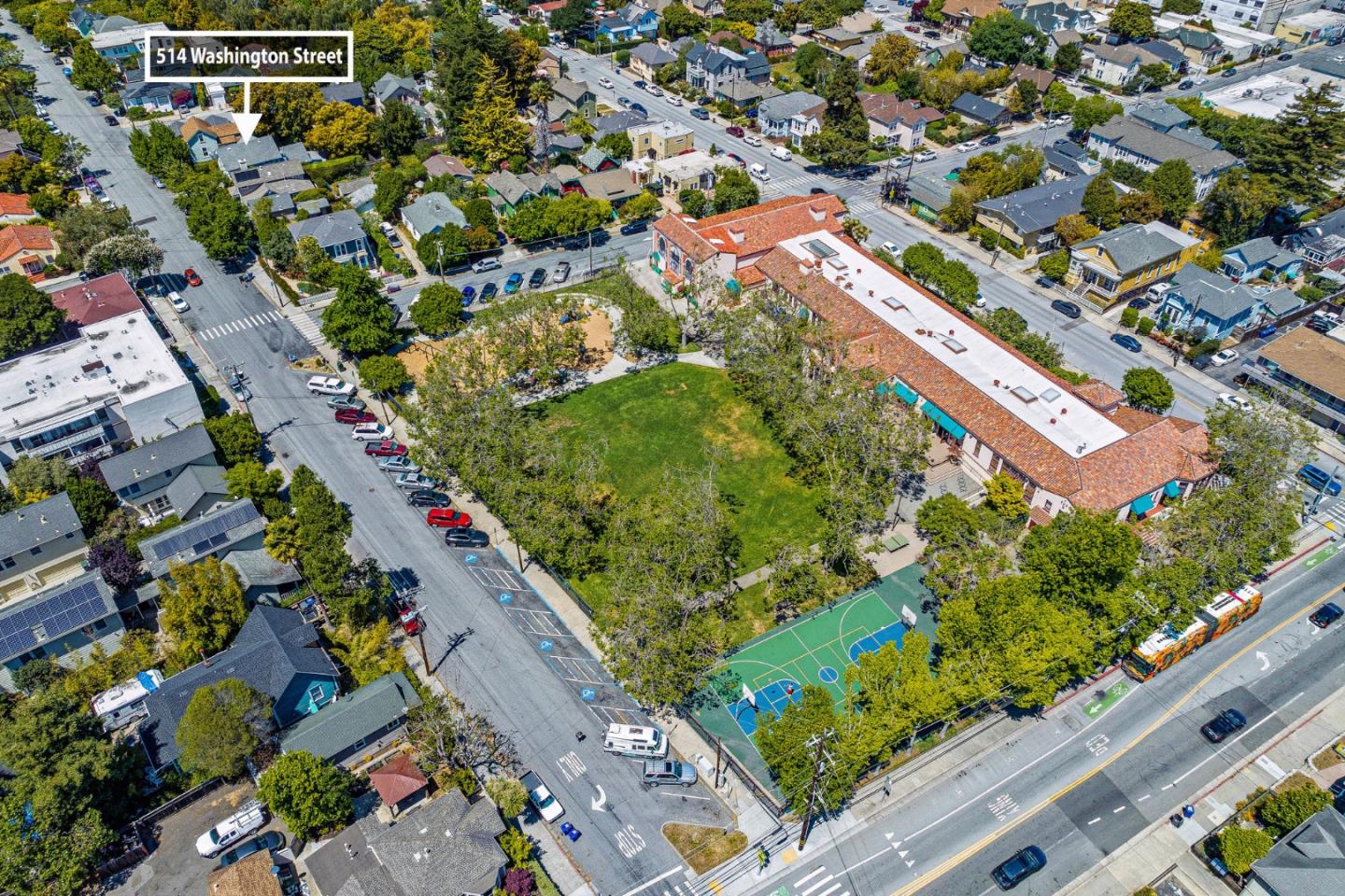 514 Washington Street Santa Cruz, CA 95060 - Photo 13 of 25 an aerial view of residential houses with outdoor space