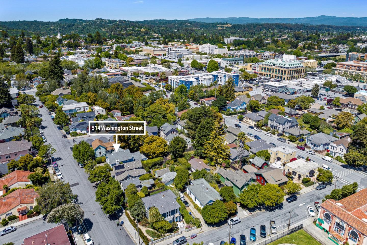 514 Washington Street Santa Cruz, CA 95060 - Photo 14 of 25 an aerial view of residential houses with outdoor space