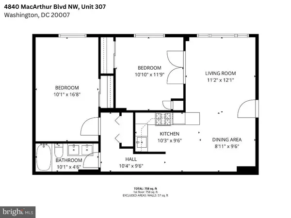 $3,000 | 4840 MacArthur Boulevard Northwest, Unit 307, Washington, DC 20007