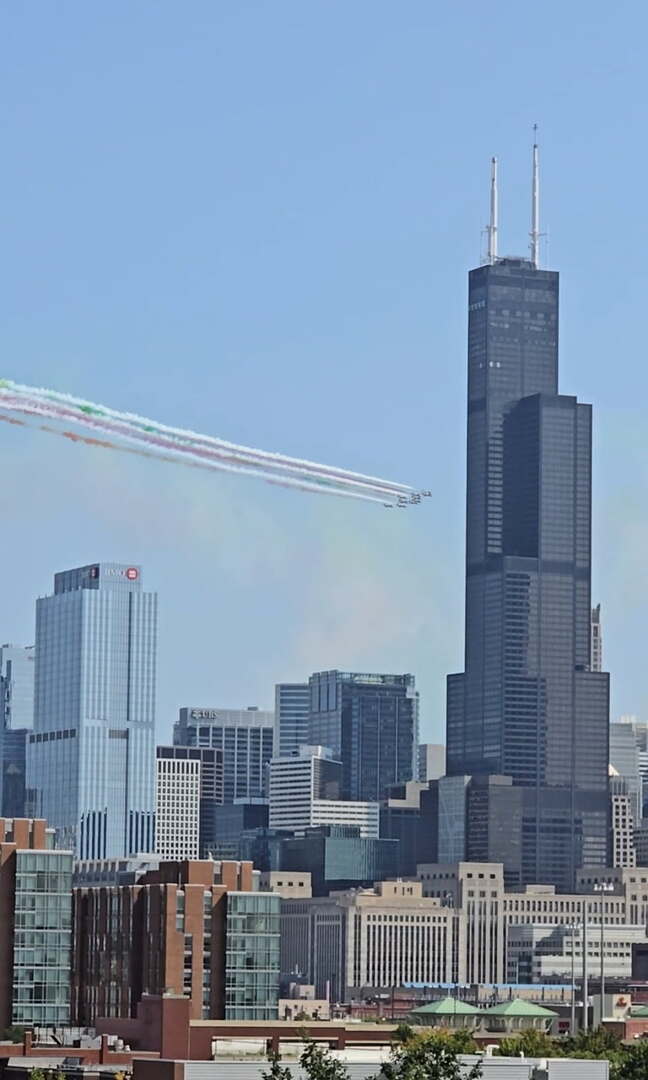 833 West 15th Place, Unit 606W Chicago, IL 60608 - Photo 41 of 47 a view of a city with tall buildings