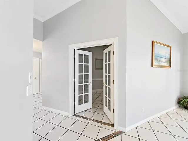 a view of an empty room and window