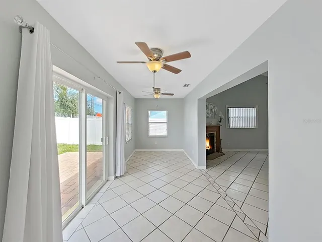 a view of an empty room and window