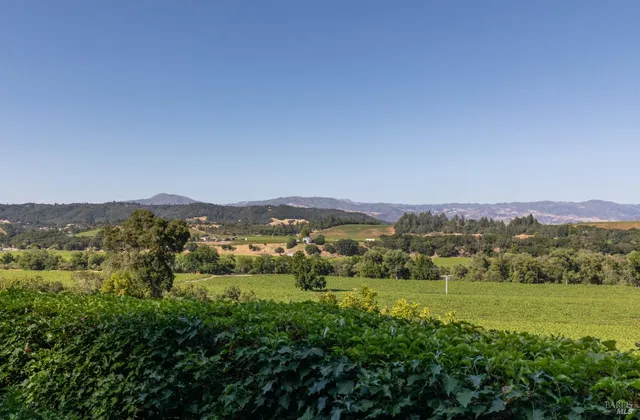 a view of city and mountain