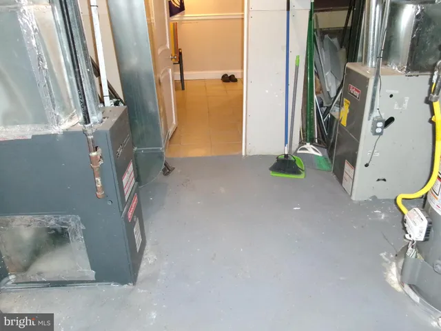 a view of storage and utility room