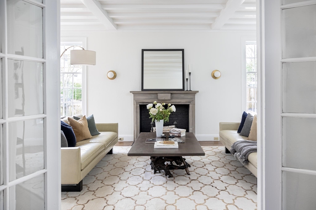 57 Hedge Road Brookline, MA 02445 - Photo 13 of 37 a living room with furniture and wooden floor