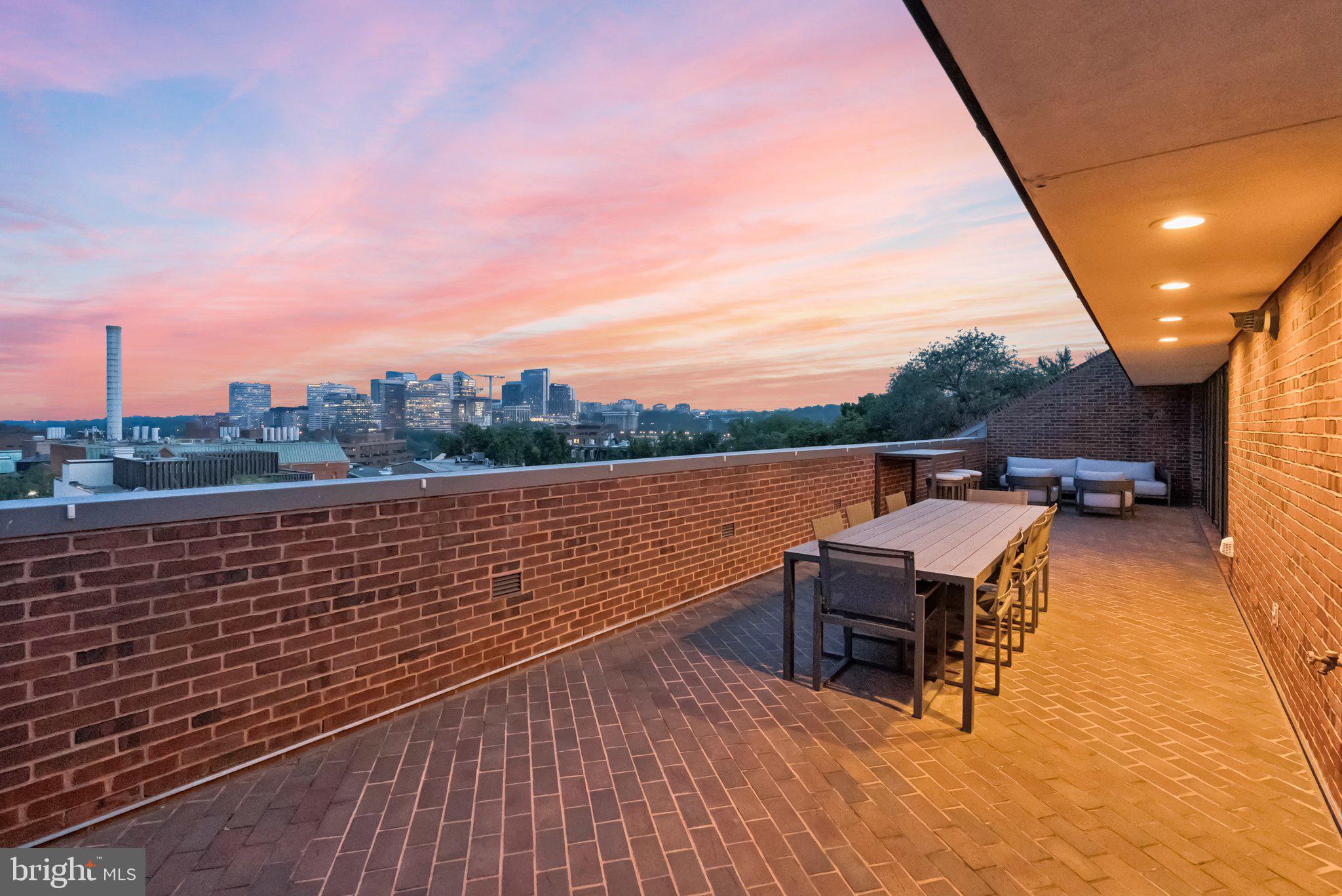 3251 Prospect Street Northwest, Unit 402 Washington, DC 20007 - Photo 32 of 36 a view of roof deck with patio