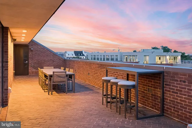 a view of outdoor space with seating