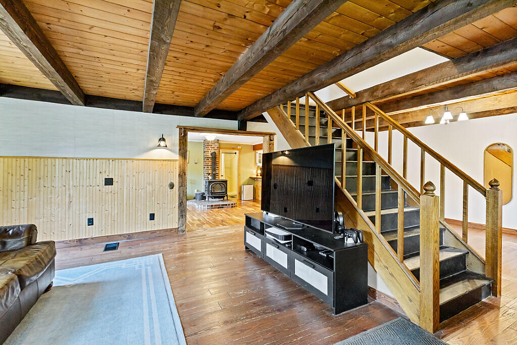 14 South Hatch Hill Road Greene, ME 04236 - Photo 15 of 56 Living room and stairs