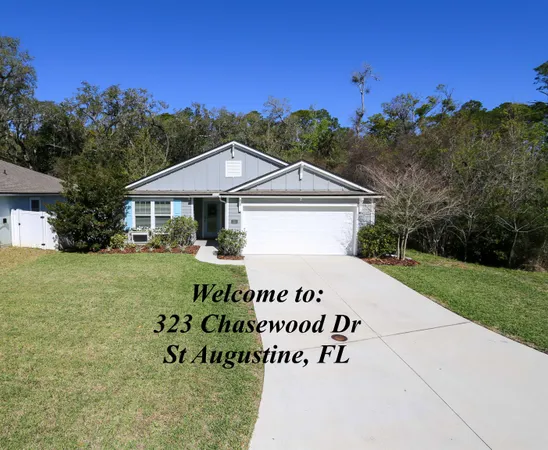 $349,000 | 323 Chasewood Drive, St. Augustine, FL 32095