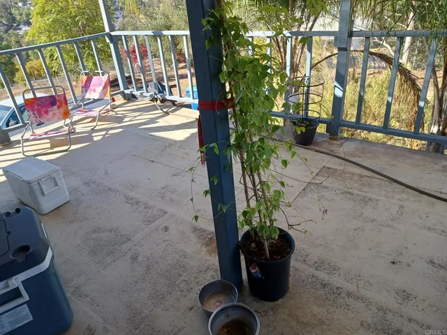 a view of outdoor space with seating area
