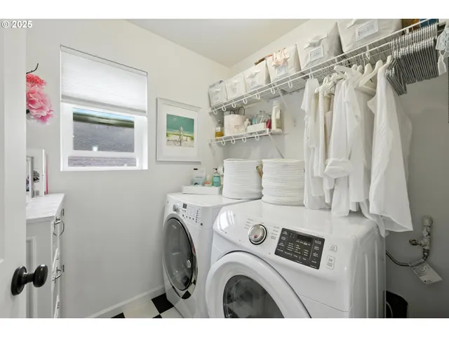 a bedroom with a bed and furniture