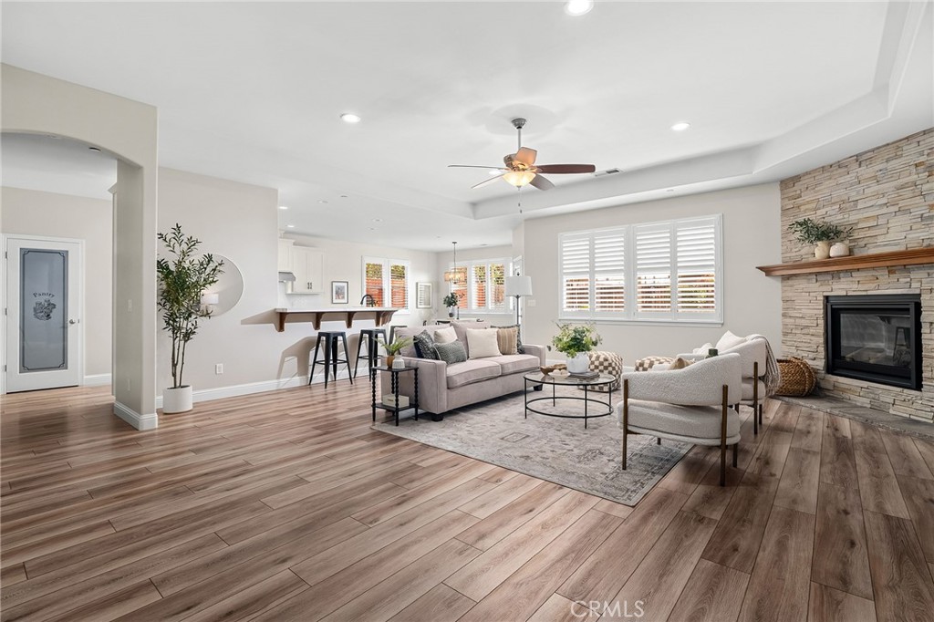 1971 Potter Road Chico, CA 95928 - Photo 17 of 59 a living room with furniture and a fireplace