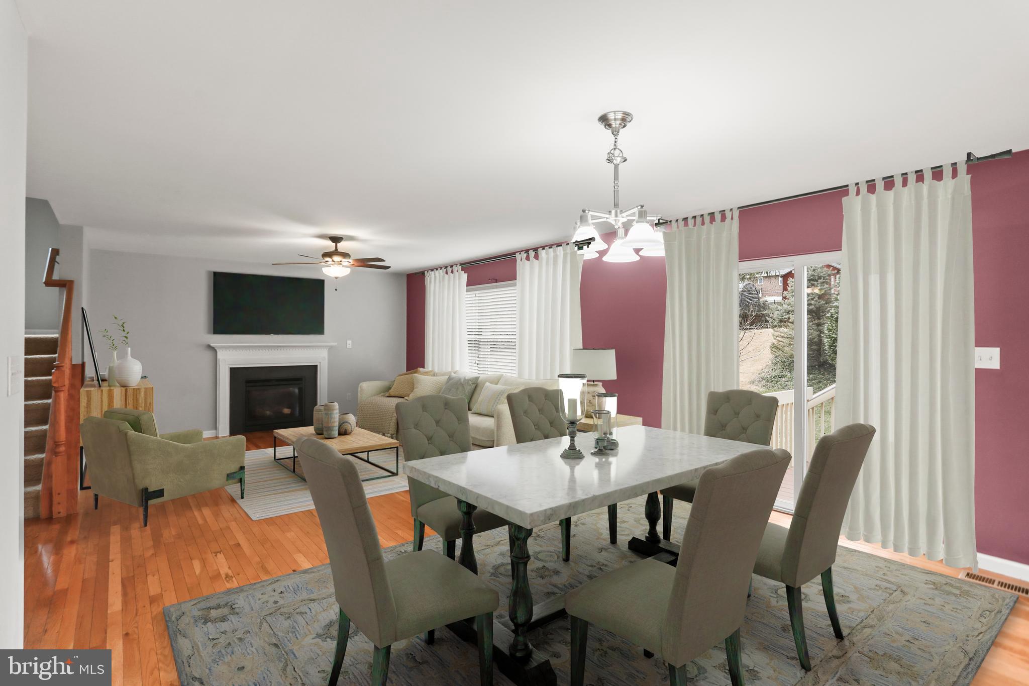 26 South 3rd Street New Freedom, PA 17349 - Photo 19 of 64 a view of a dining room with furniture window and wooden floor