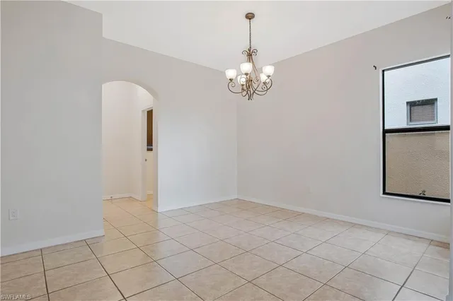 a view of livingroom with chandelier