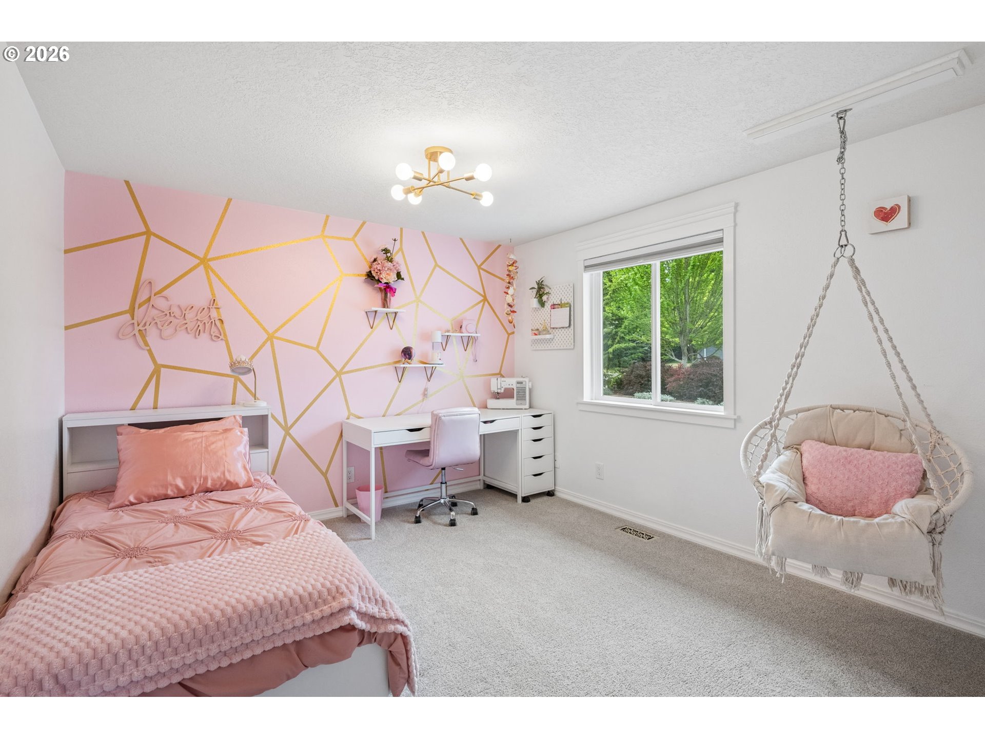 6330 Southwest Fisher Avenue Beaverton, OR 97008 - Photo 21 of 48 a bedroom with a bed and a window