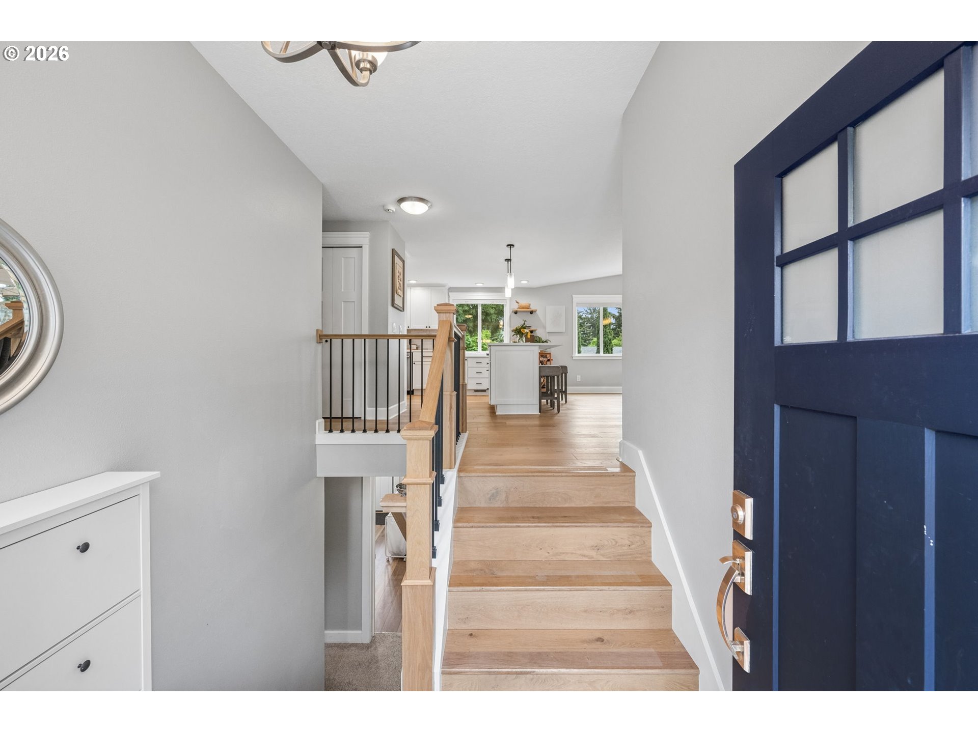6330 Southwest Fisher Avenue Beaverton, OR 97008 - Photo 3 of 48 a view of entryway and hall with wooden floor