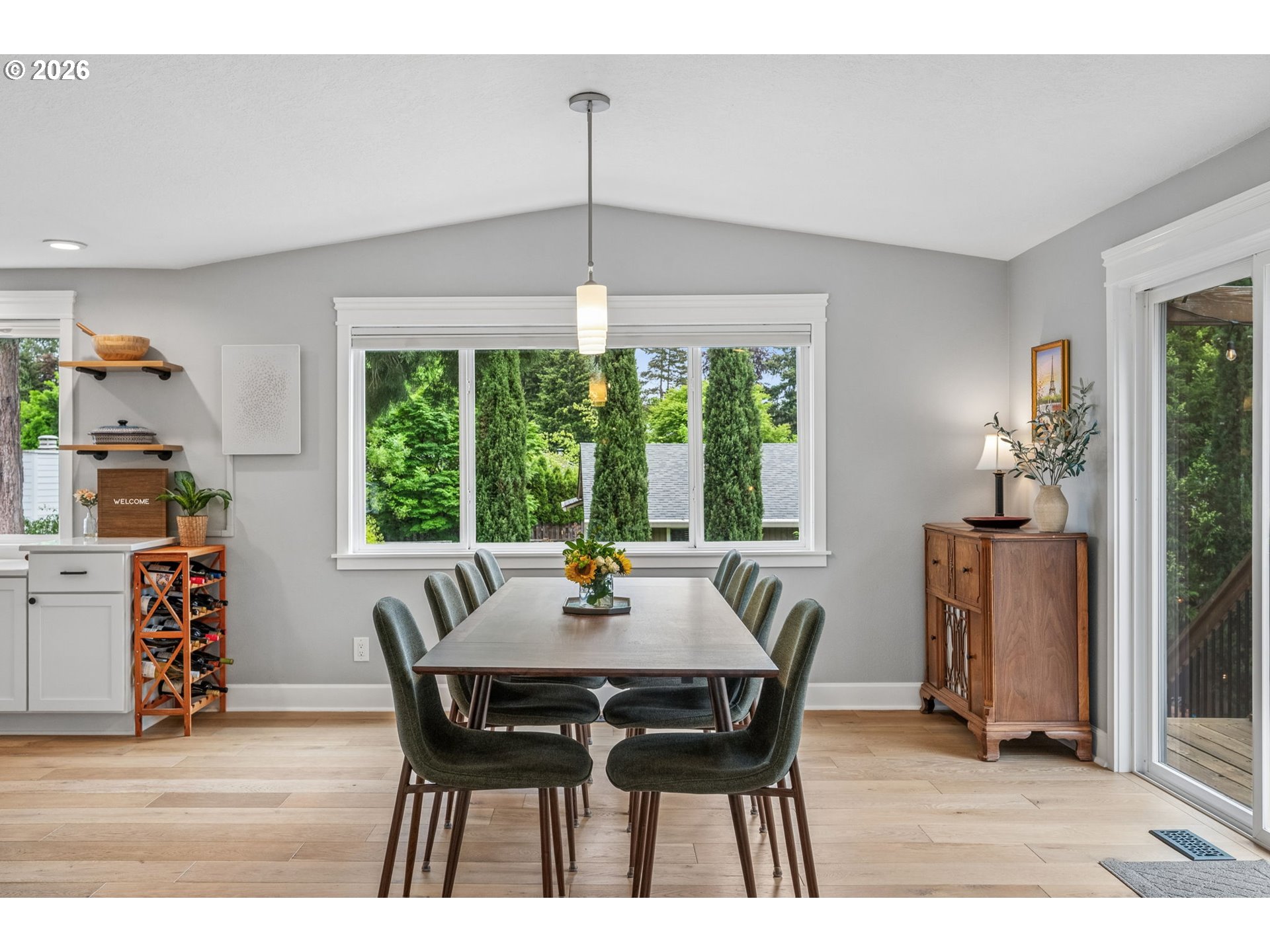 6330 Southwest Fisher Avenue Beaverton, OR 97008 - Photo 10 of 48 a view of a dining room with furniture window and outside view