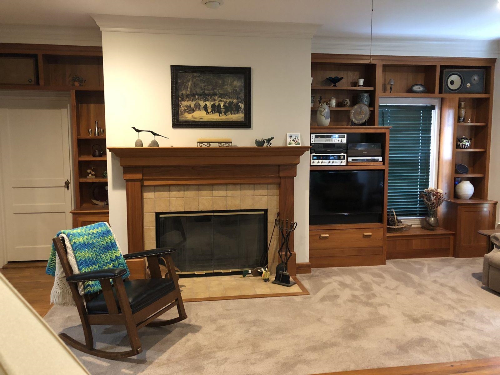 3334 Oak Road Bartlett, TN 38135 - Photo 7 of 40 a living room with furniture a flat screen tv and a fireplace