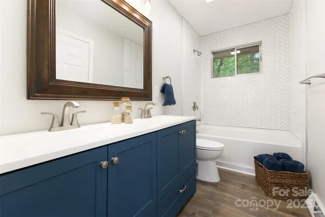 a bathroom with a sink a toilet and a bathtub